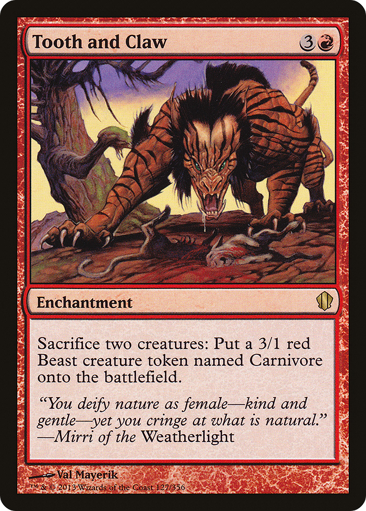 Image of Tooth and Claw (C13-127) - Commander 2013