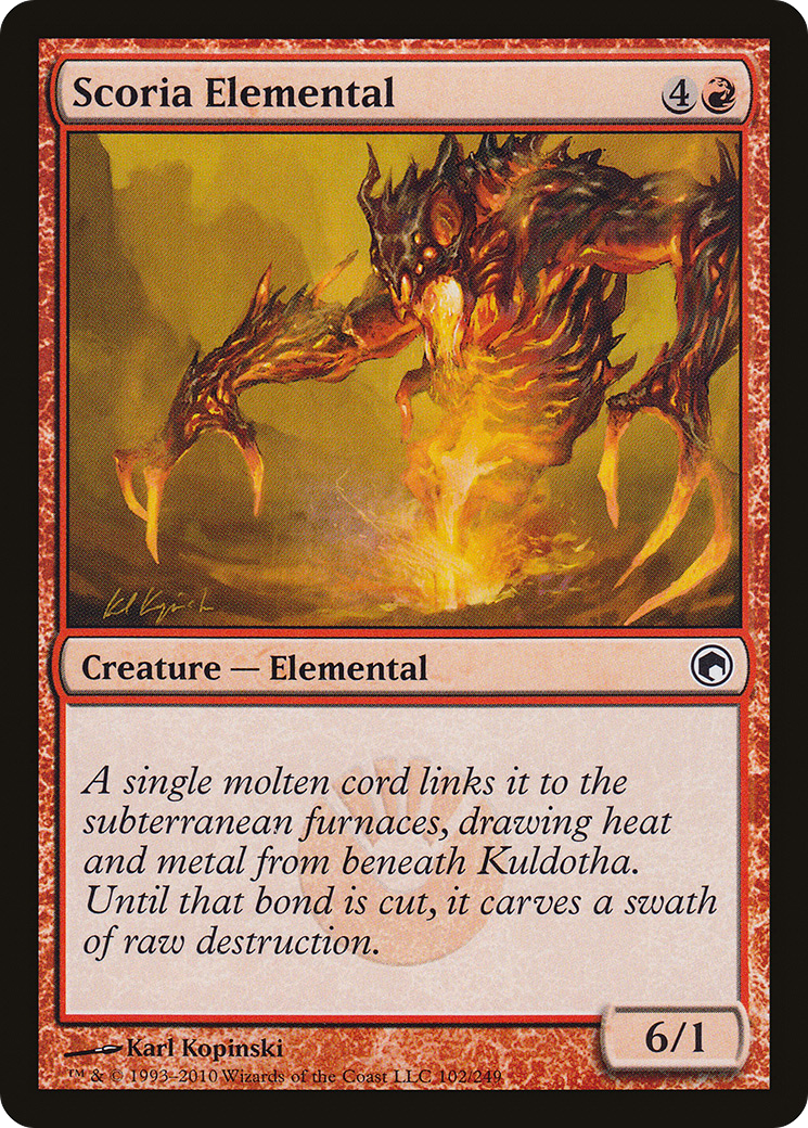 Image of Scoria Elemental (SOM-102) - Scars of Mirrodin