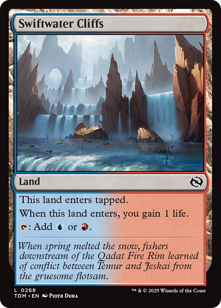 Image of Swiftwater Cliffs (TDM-268) - Tarkir: Dragonstorm