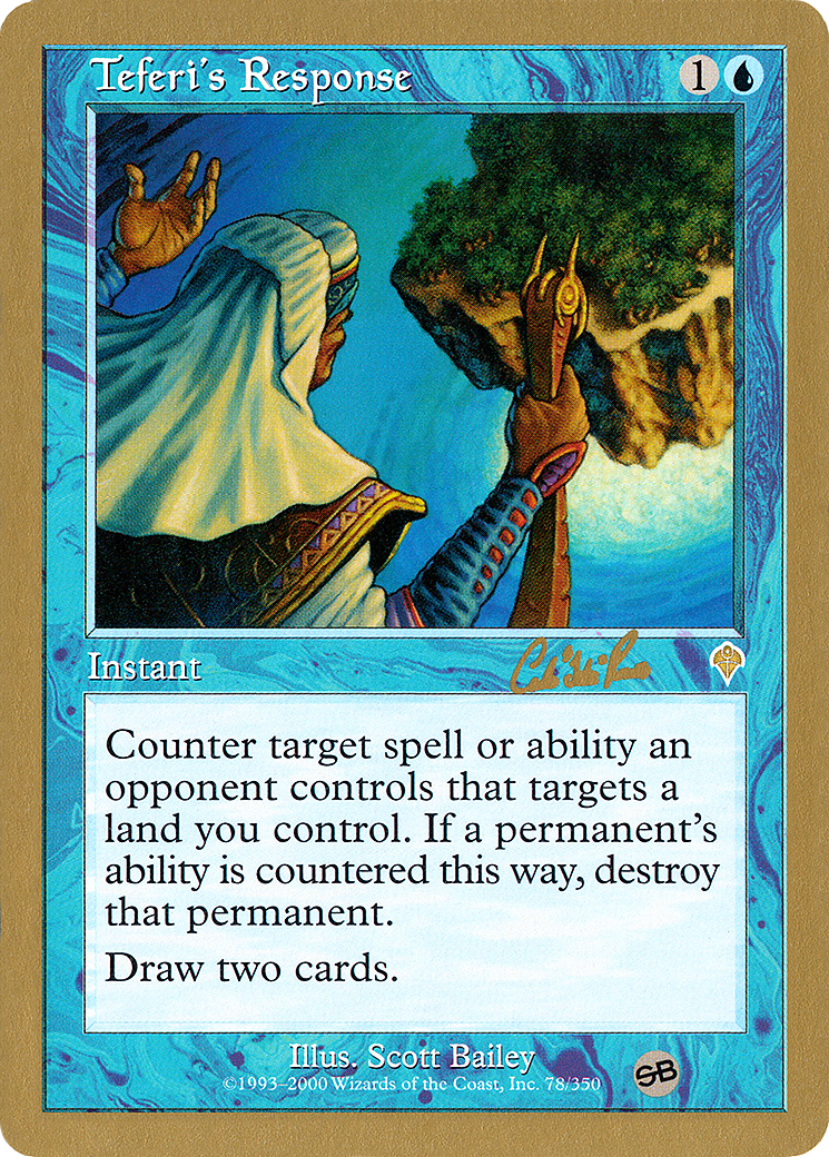 Image of Teferi's Response - 2002 Carlos Romao (INV) (SB) (WCD-) - World Championship Decks 2002