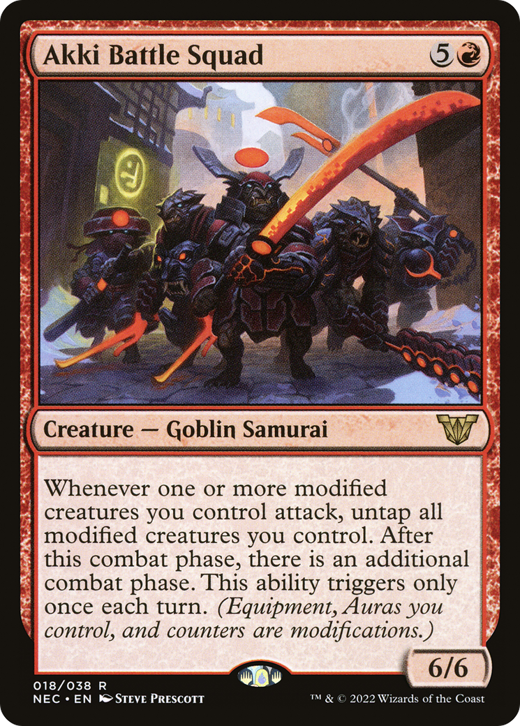 Image of Akki Battle Squad (NEC-018) - Neon Dynasty Commander