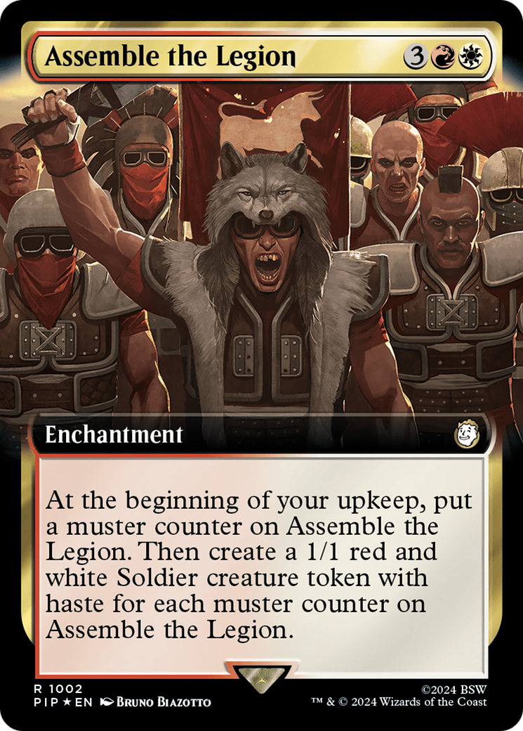 Image of Assemble the Legion (Extended Art) (Surge Foil) (PIP-1002) - Fallout: (Extended Art) Foil
