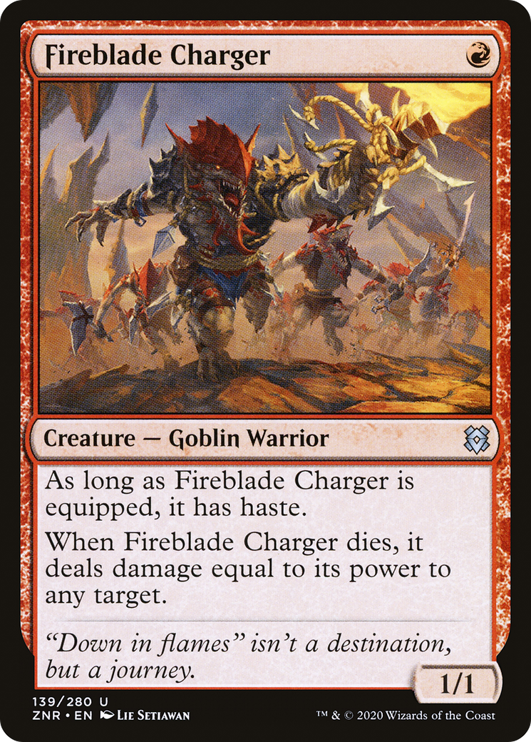 Image of Fireblade Charger (ZNR-139) - Zendikar Rising