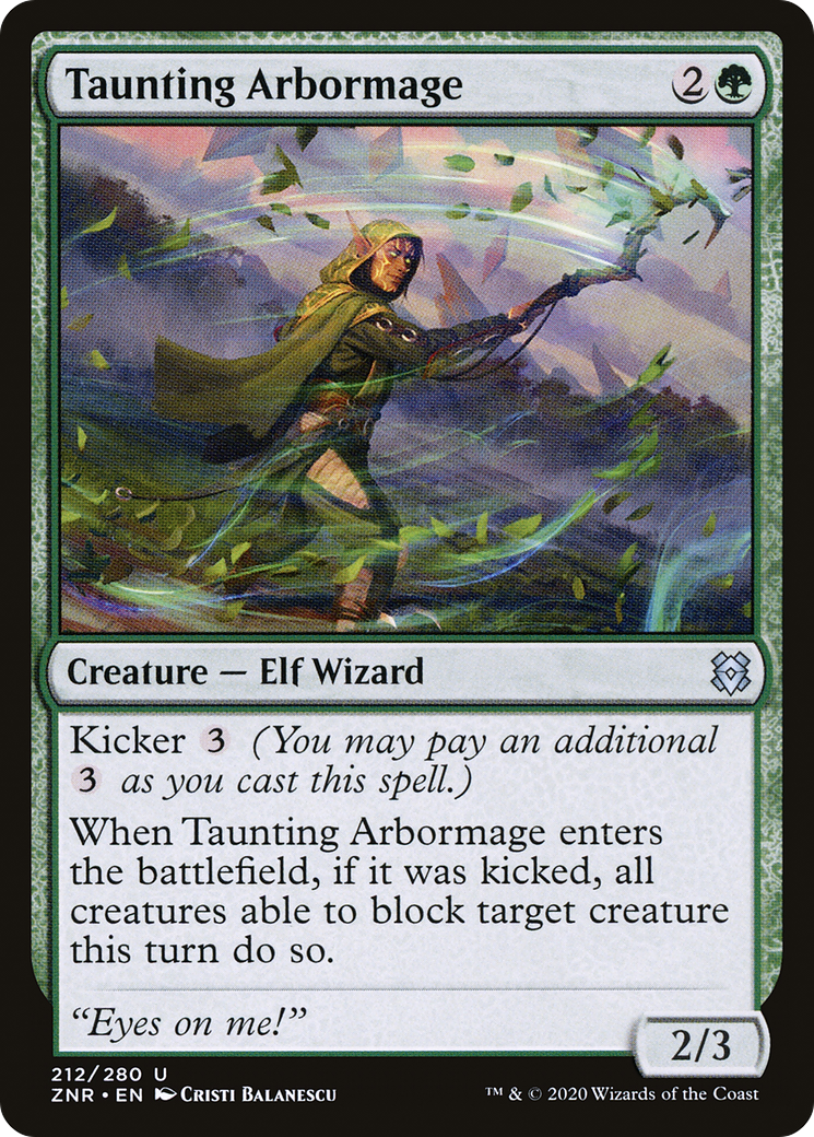 Image of Taunting Arbormage (ZNR-212) - Zendikar Rising Foil