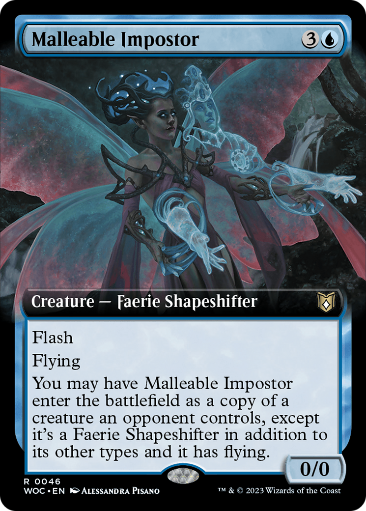 Image of Malleable Impostor (Extended Art) (WOC-046) - Wilds of Eldraine Commander: (Extended Art)