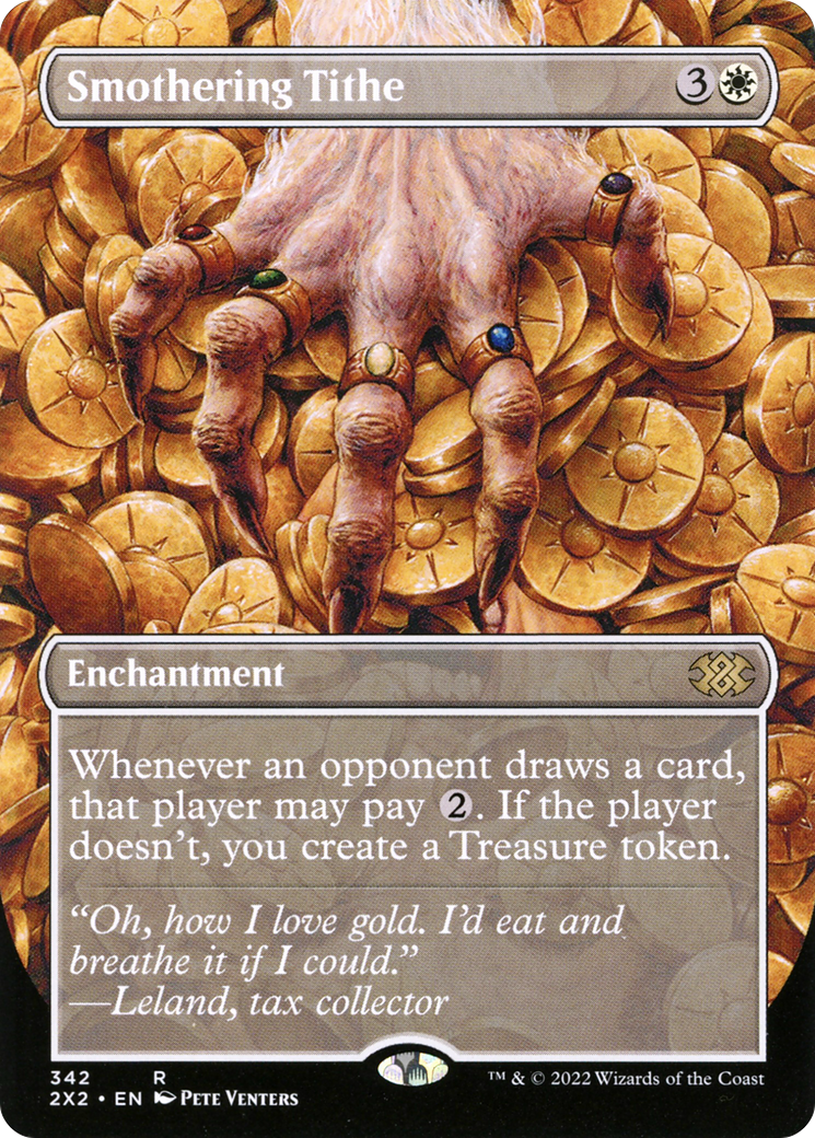 Image of Smothering Tithe (Borderless) (2X2-342) - Double Masters 2022 (Borderless)