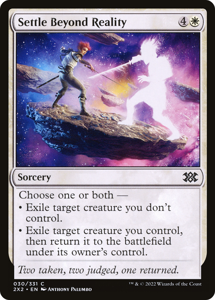 Image of Settle Beyond Reality (2X2-030) - Double Masters 2022