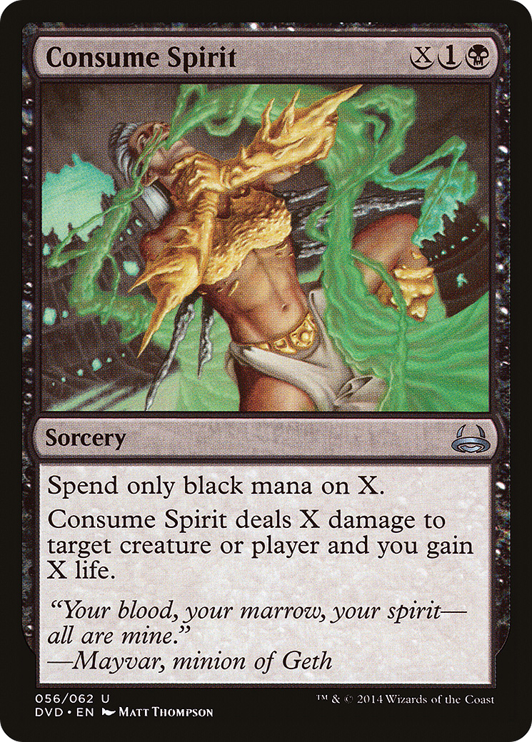 Image of Consume Spirit (DD3-056) - Duel Decks Anthology: Divine vs. Demonic