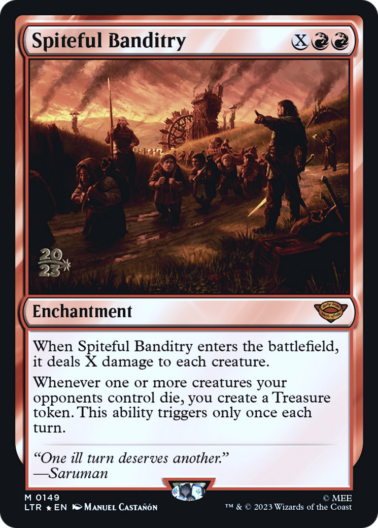 Image of Spiteful Banditry (PRE-149) - Tales of Middle-earth Promos Foil