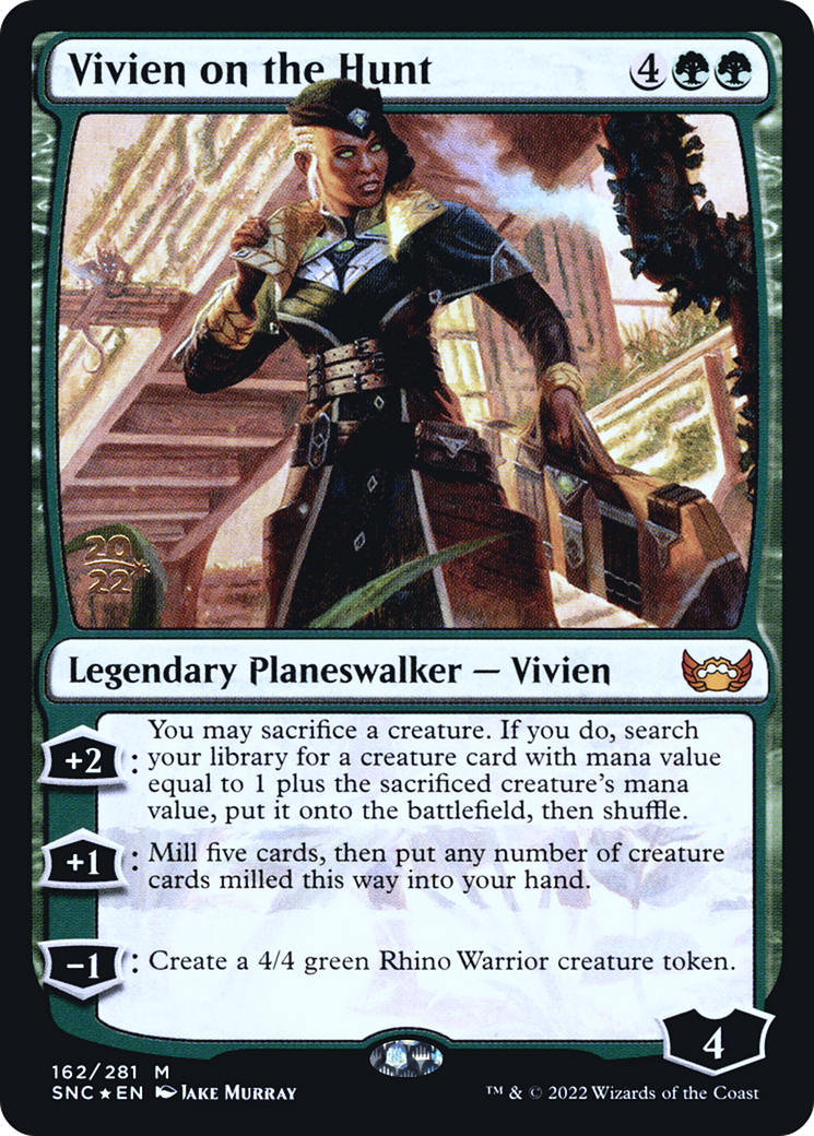 Image of Vivien on the Hunt (PRE-162S) - Streets of New Capenna Promos Foil