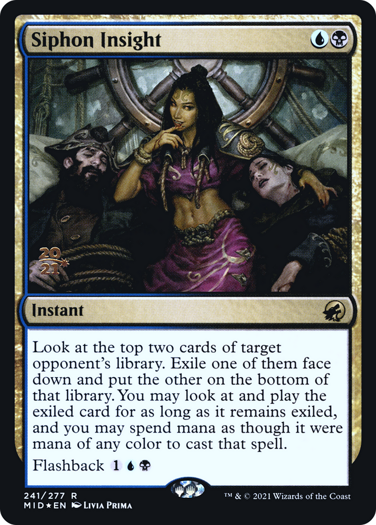 Image of Siphon Insight (PRE-241) - Innistrad: Midnight Hunt Promos Foil
