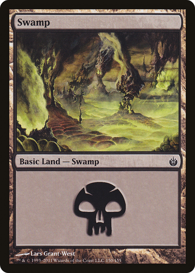 Image of Swamp (150) (MBS-150) - Mirrodin Besieged Foil