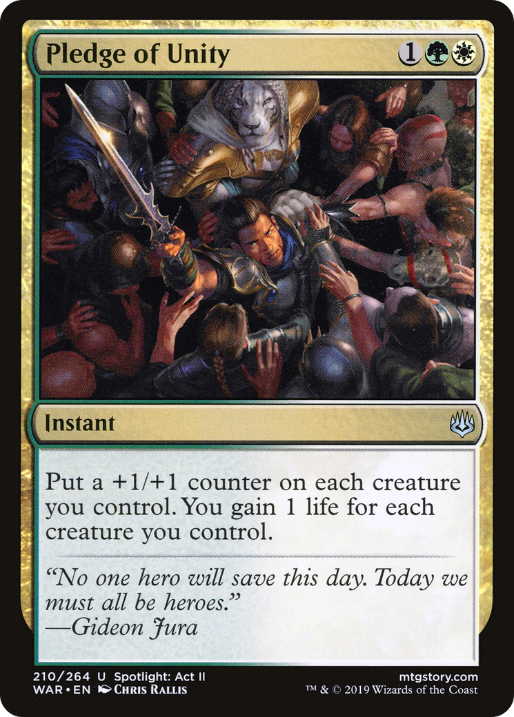 Image of Pledge of Unity (WAR-210) - War of the Spark