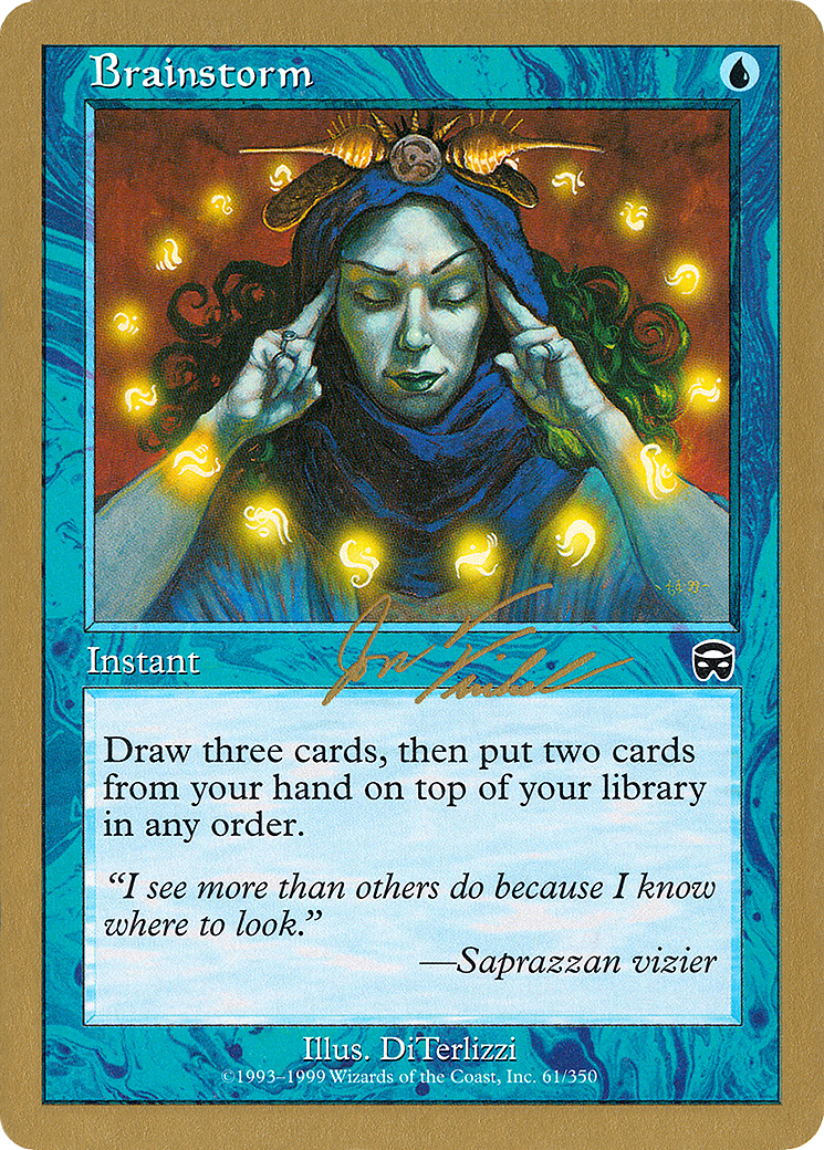Image of Brainstorm - 2000 Jon Finkel (MMQ) (WCD-) - World Championship Decks 2000