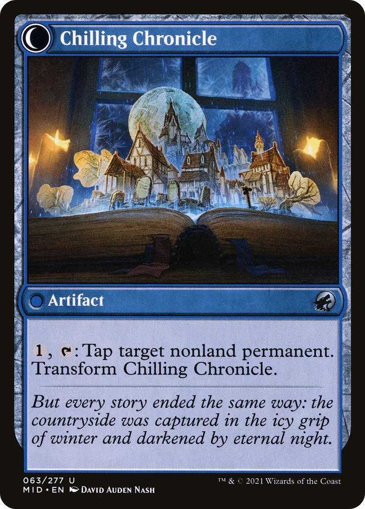 Image of Mysterious Tome (MID-063) - Innistrad: Midnight Hunt: (Double Faced Transform) Foil