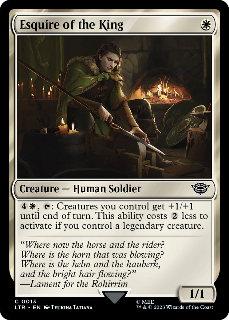 Image of Esquire of the King (LTR-013) - The Lord of the Rings: Tales of Middle-earth