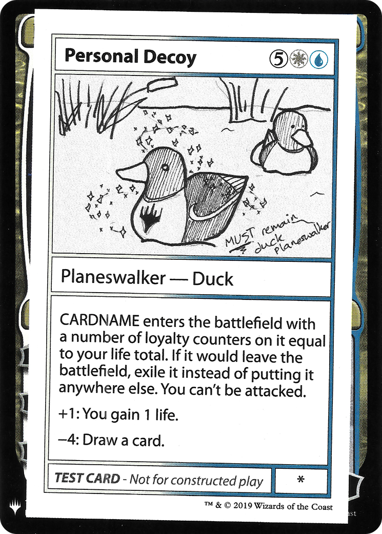 Image of Personal Decoy (CMB1-) - Mystery Booster Playtest Cards 2019