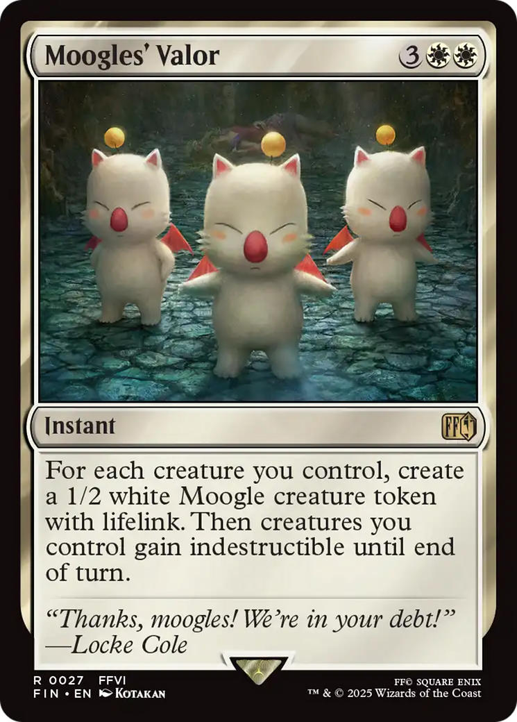 Image of Moogles' Valor (FIN-027) - FINAL FANTASY Foil