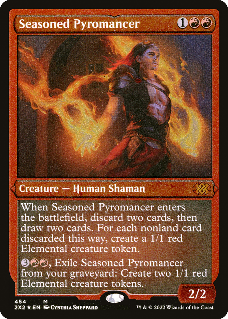 Image of Seasoned Pyromancer (2X2-454) - Double Masters 2022 Foil