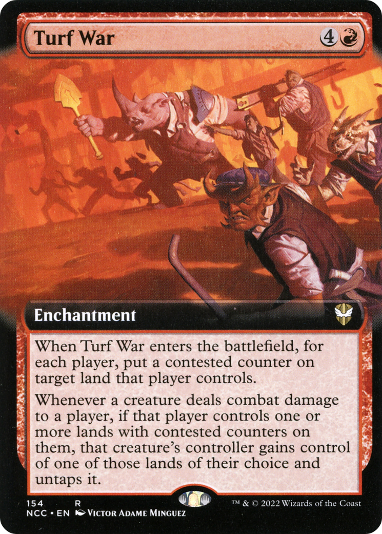 Image of Turf War (Extended Art) (NCC-154) - New Capenna Commander: (Extended Art)