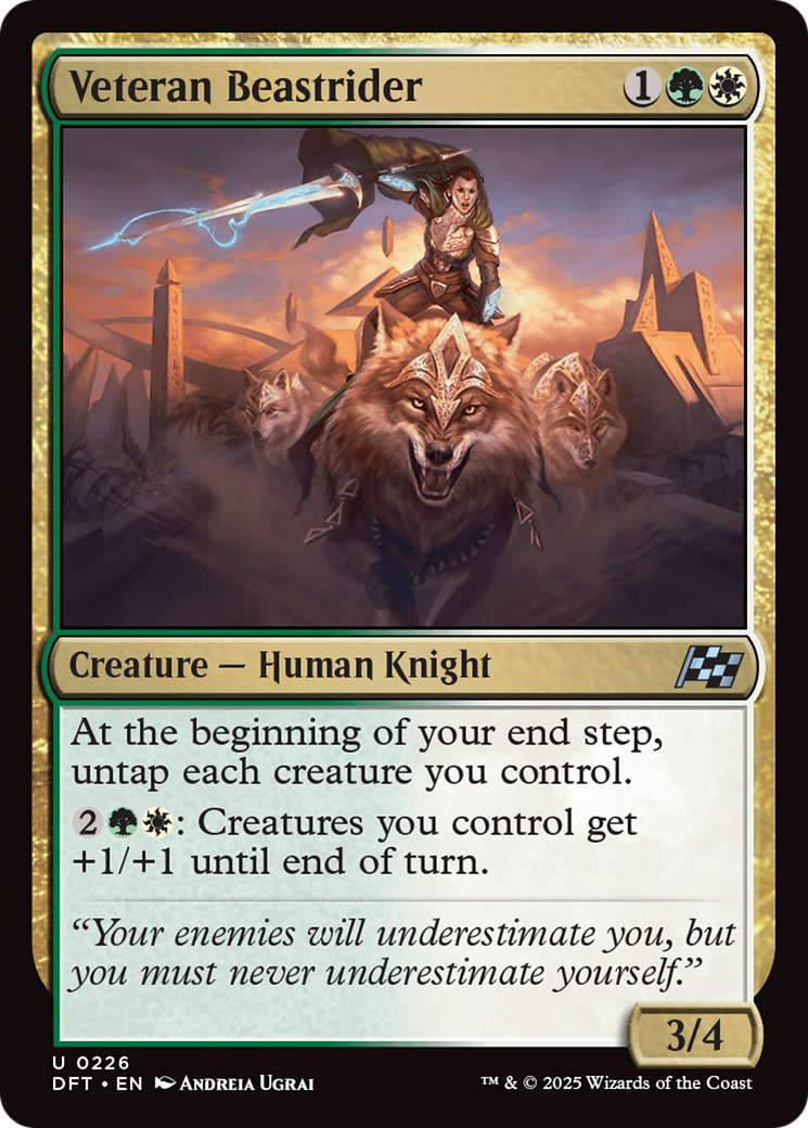 Image of Veteran Beastrider (DFT-226) - Aetherdrift Foil