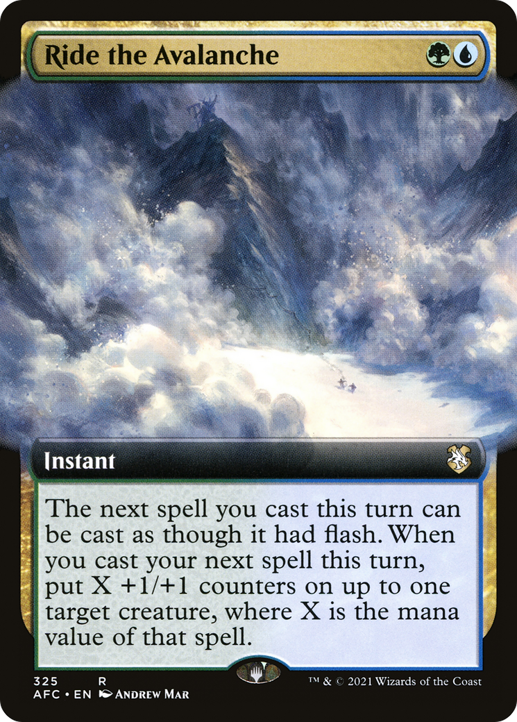 Image of Ride the Avalanche (AFC-325) - Forgotten Realms Commander: (Extended Art)