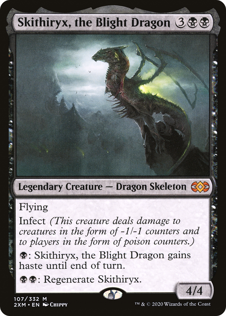 Image of Skithiryx, the Blight Dragon (2XM-107) - Double Masters Foil