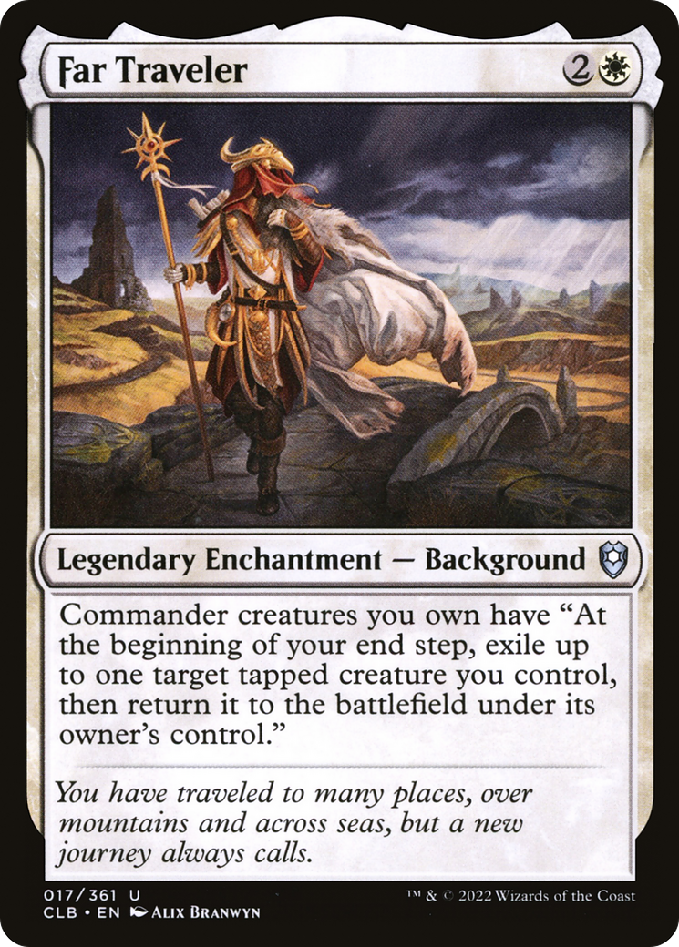 Image of Far Traveler (CLB-017) - Commander Legends: Battle for Baldur's Gate Foil