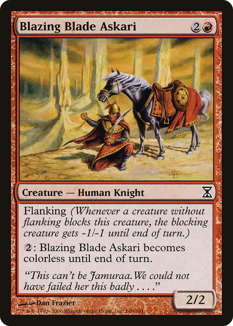 Image of Blazing Blade Askari (TSP-146) - Time Spiral