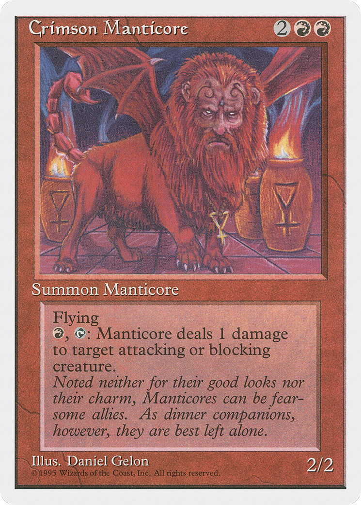 Image of Crimson Manticore (4ED-) - Fourth Edition
