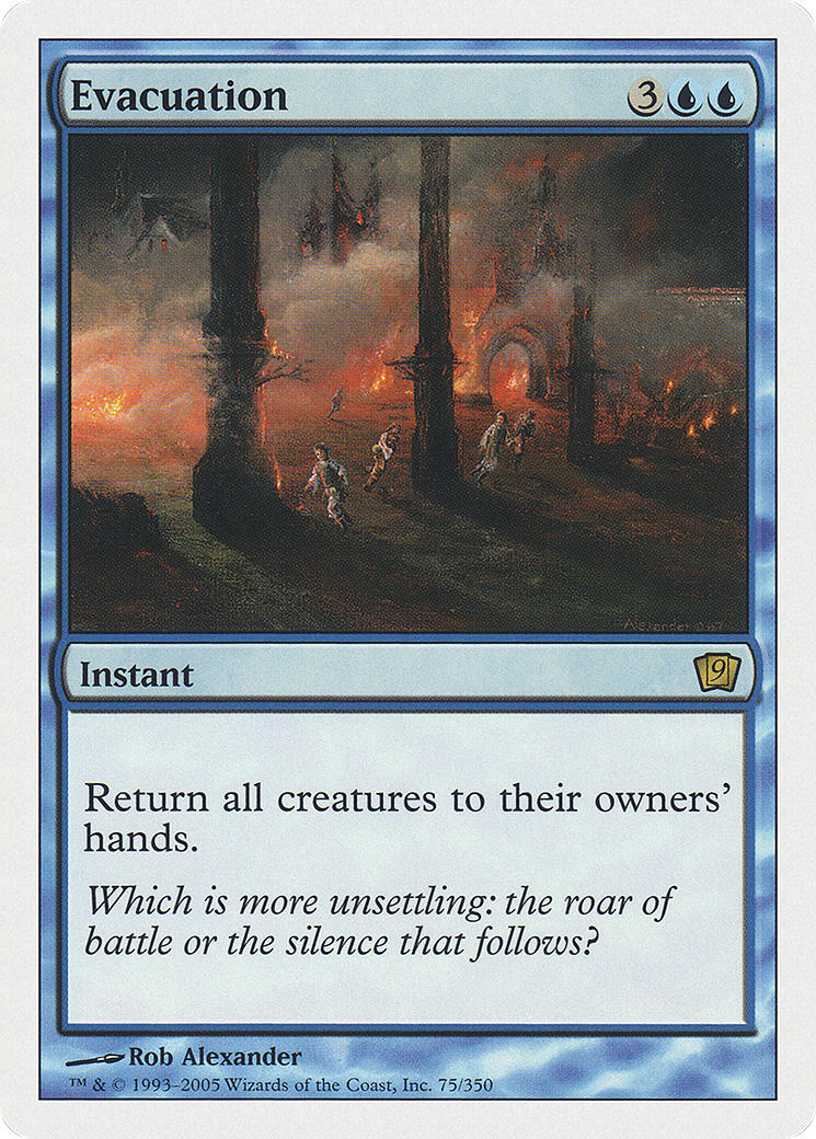 Image of Evacuation (9ED-075) - 9th Edition Foil