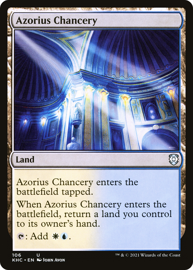 Image of Azorius Chancery (KHC-106) - Kaldheim Commander