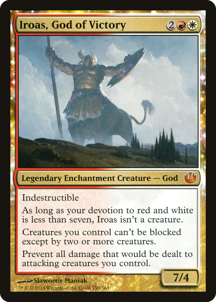 Image of Iroas, God of Victory (JOU-150) - Journey into Nyx: (enchantment) Foil