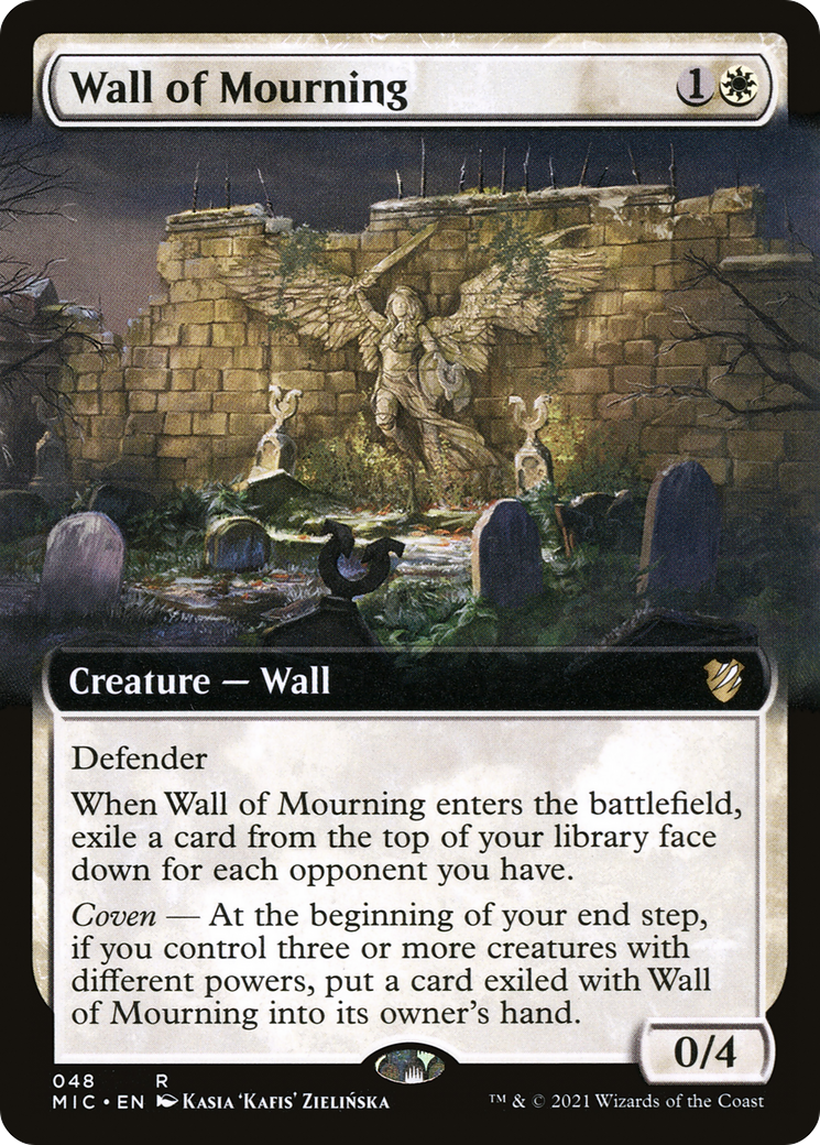 Image of Wall of Mourning (Extended Art) (MIC-048) - Midnight Hunt Commander: (Extended Art)
