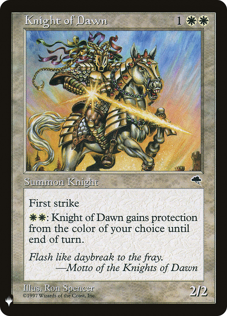 Image of Knight of Dawn (LIST-TMP-26) - The List