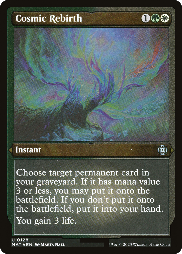 Image of Cosmic Rebirth (MAT-128) - March of the Machine: The Aftermath Etched Foil