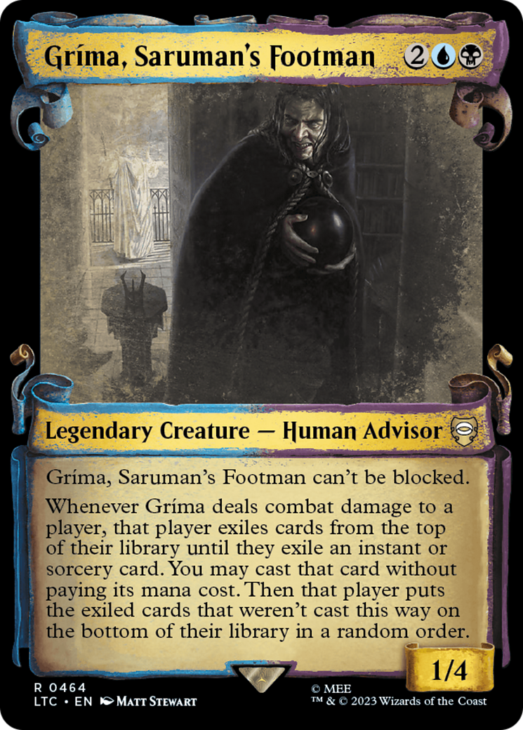 Image of Grima, Saruman's Footman (Showcase Scrolls) (LTC-464) - Tales of Middle-earth Commander: (Showcase)