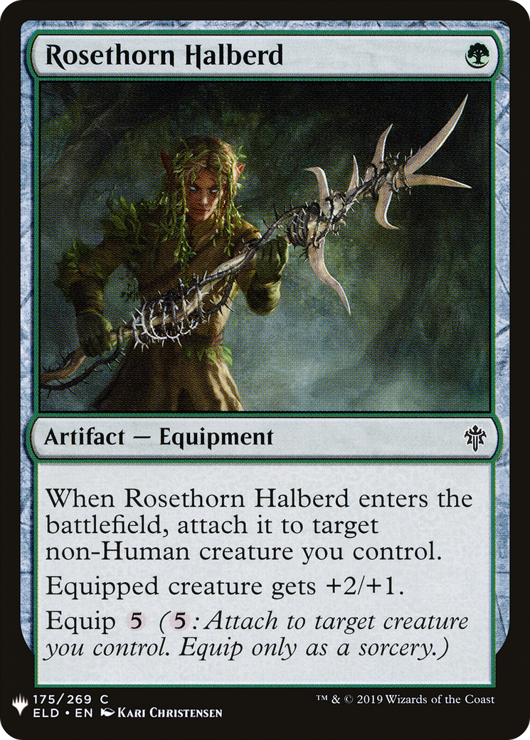 Image of Rosethorn Halberd (LIST-ELD-175) - The List
