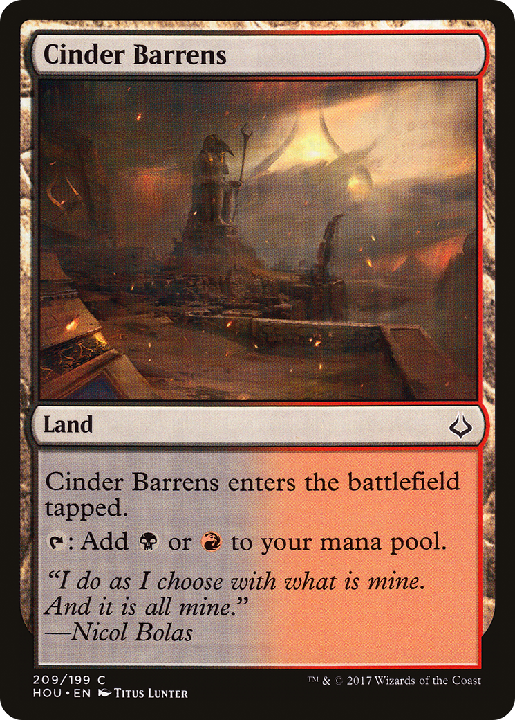 Image of Cinder Barrens (HOU-209) - Hour of Devastation