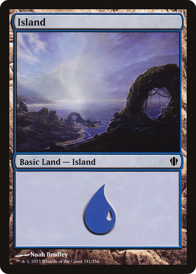 Image of Island (341) (C13-341) - Commander 2013