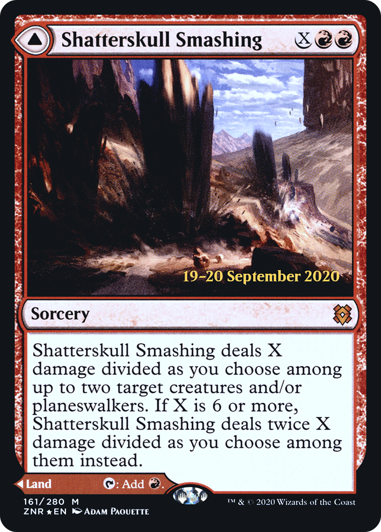 Image of Shatterskull Smashing (PRE-161) - Zendikar Rising Promos Foil