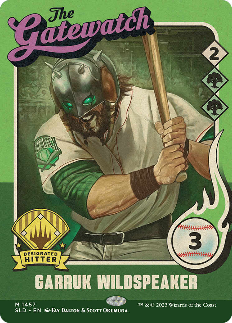 Image of Garruk Wildspeaker (1457) (SLD-1457) - Secret Lair Drop: (Full Art) (Borderless) Foil