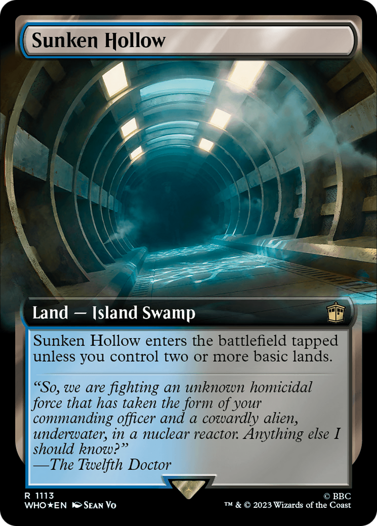 Image of Sunken Hollow (Extended Art) (Surge Foil) (WHO-1113) - Doctor Who: (Extended Art) Foil