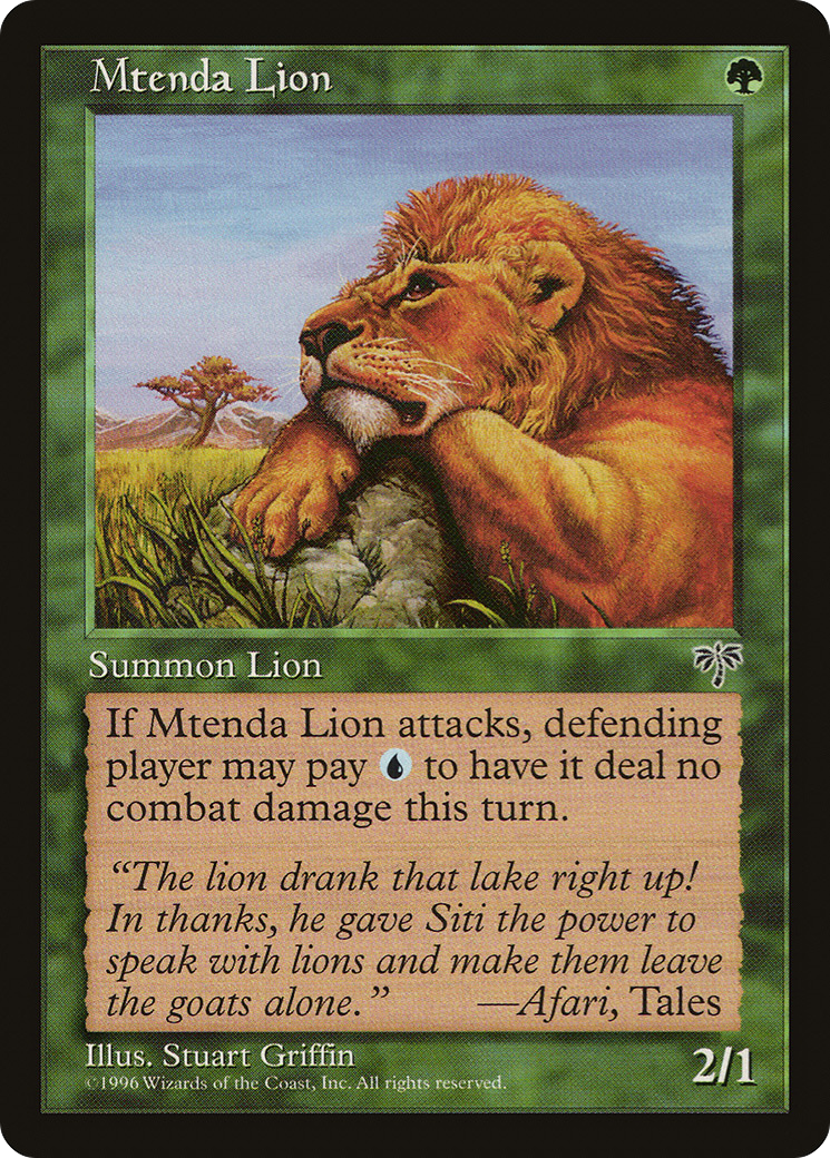 Image of Mtenda Lion (MIR-) - Mirage