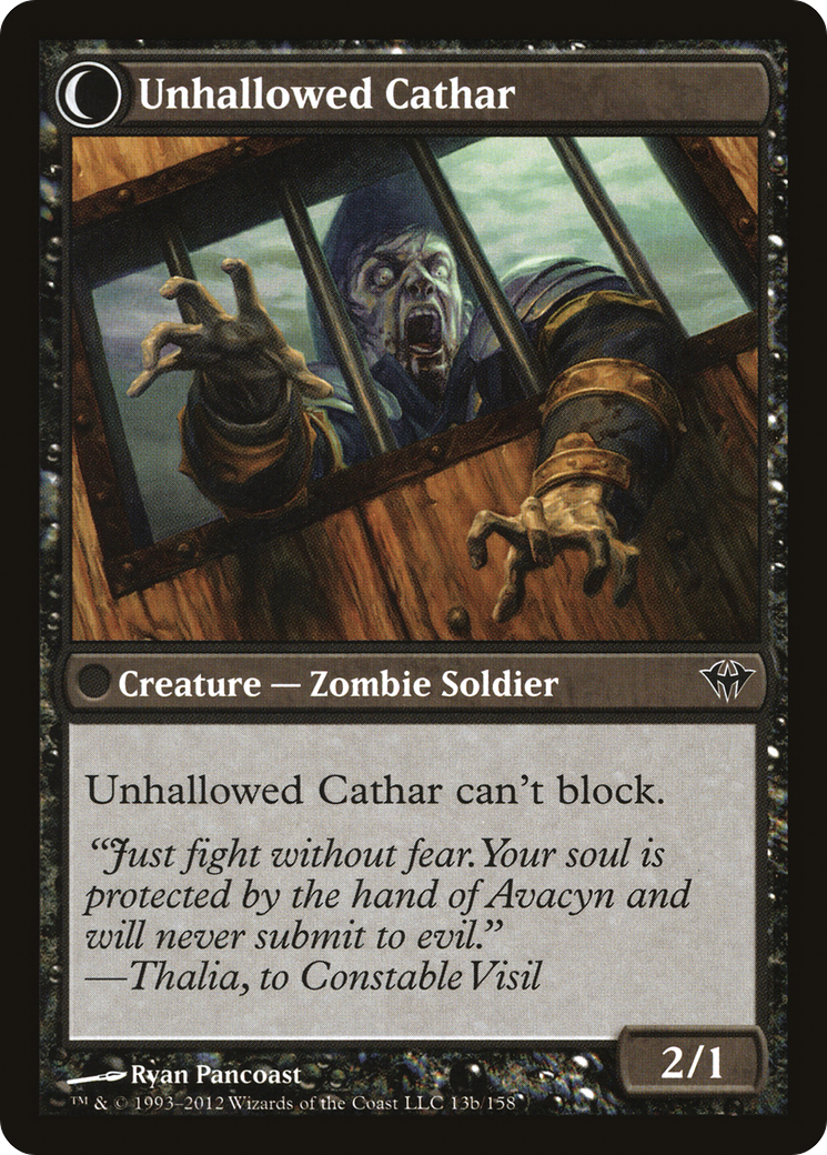 Image of Loyal Cathar (DKA-013) - Dark Ascension: (Double Faced Transform) Foil