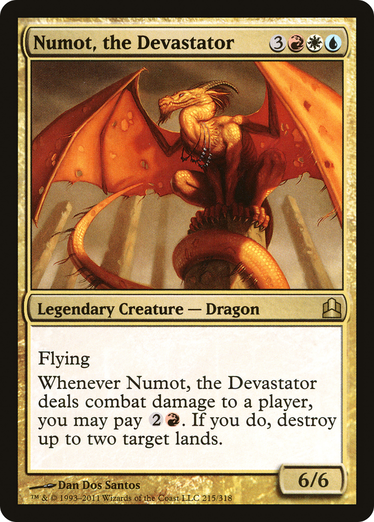 Image of Numot, the Devastator (CMD-215) - Commander 2011