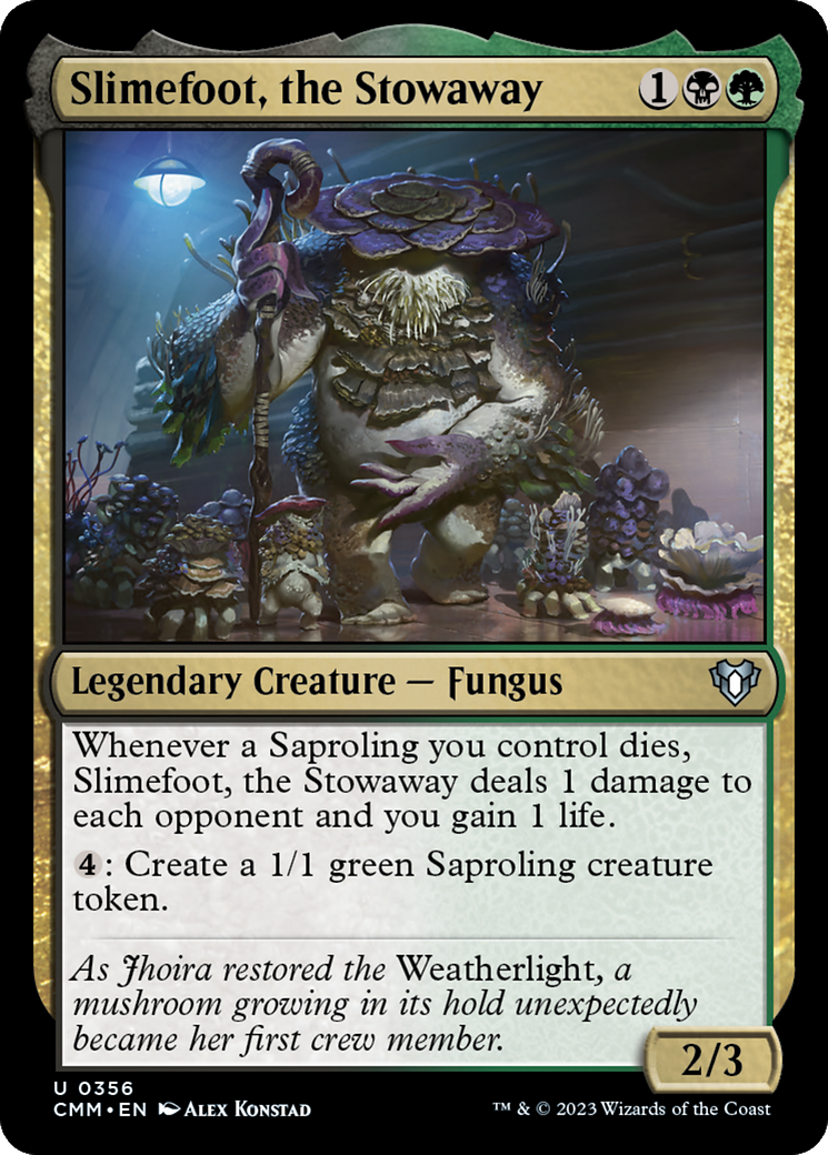 Image of Slimefoot, the Stowaway (CMM-356) - Commander Masters Foil