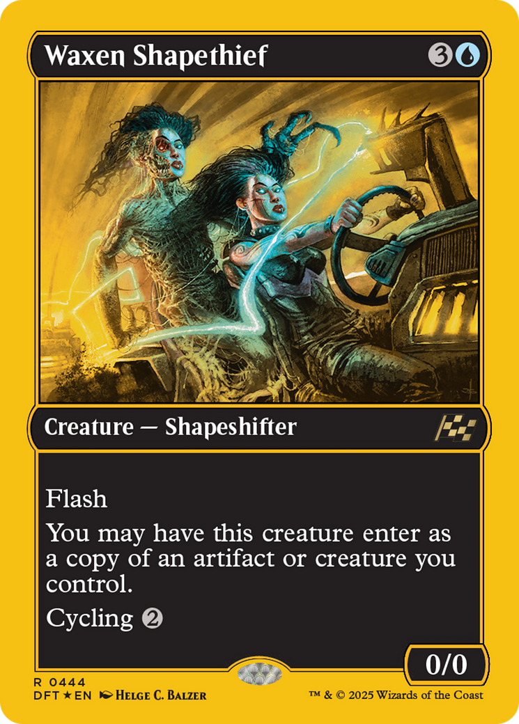 Image of Waxen Shapethief (First-Place Foil) (DFT-444) - Aetherdrift Foil
