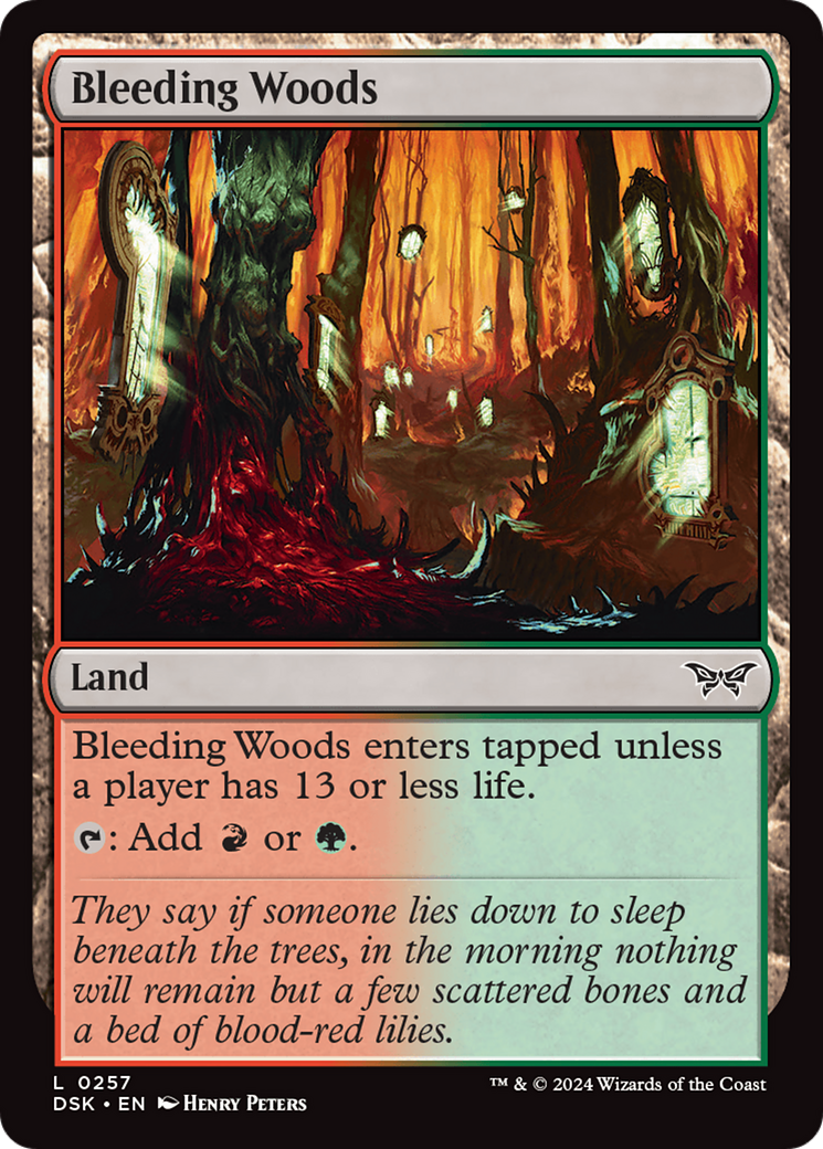 Image of Bleeding Woods (DSK-257) - Duskmourn: House of Horror
