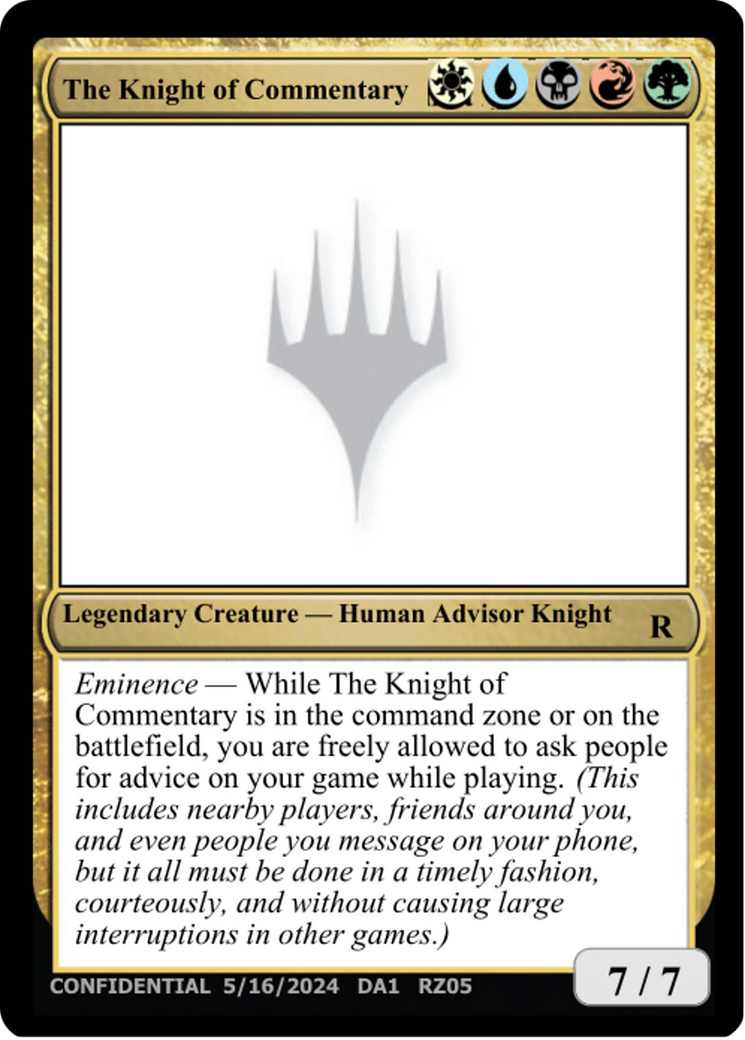 Image of The Knight of Commentary (UNK-RZ05D) - Unknown Event